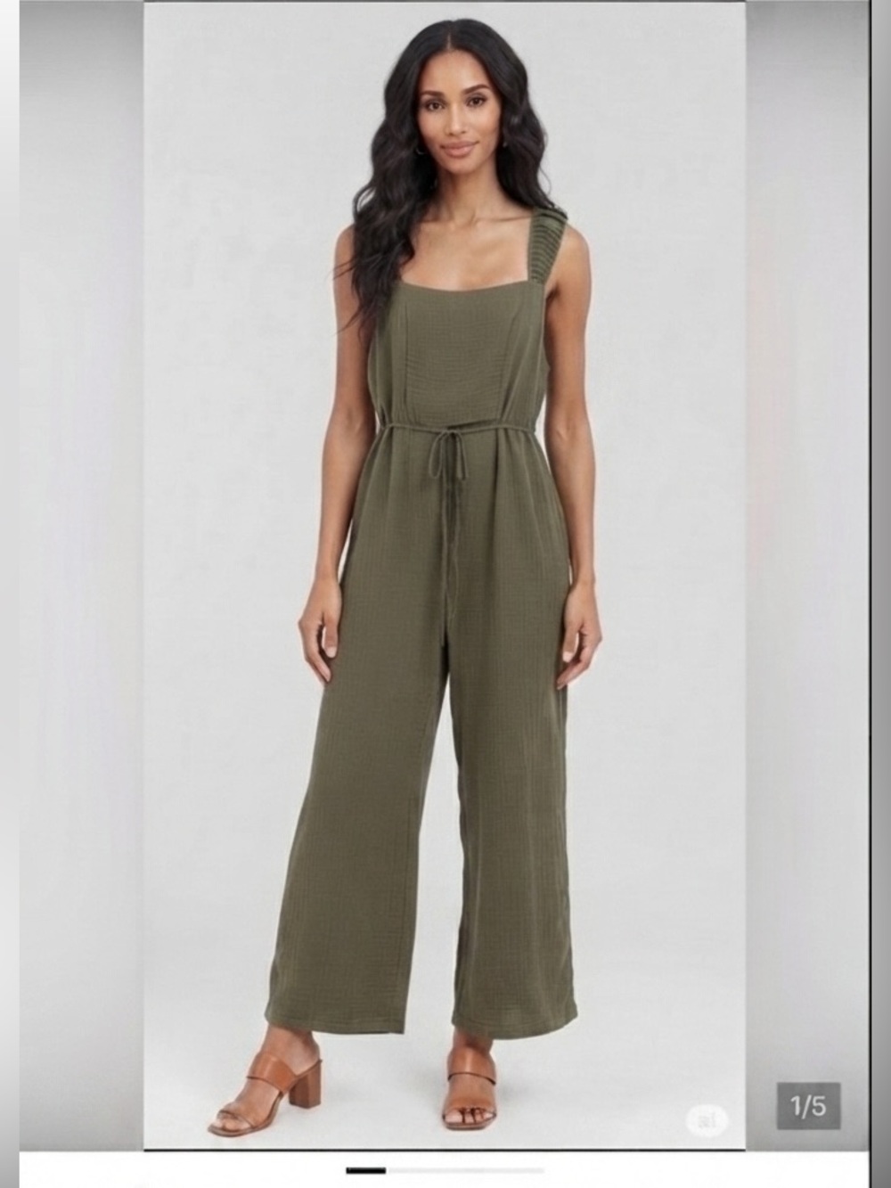As U Wish Belted Wide Leg Jumpsuit #8104